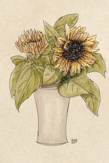Original Figurative Garden Mixed Media by Silvia Gaudenzi