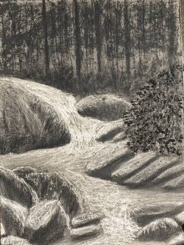 Original Expressionism Landscape Drawing by Alicia Lopez