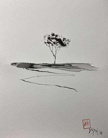 Original Abstract Tree Paintings by Nini Yūrei Ferrara