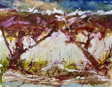 Original Abstract Expressionism Tree Paintings by Nini Yūrei Ferrara
