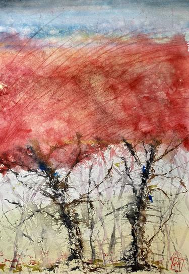 Print of Abstract Tree Paintings by Nini Yūrei Ferrara