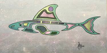 Original Abstract Fantasy Painting by Paul Henderson