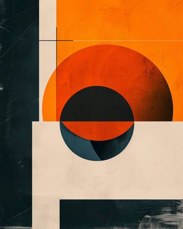 Original Geometric Abstract Digital by Zamarko Art