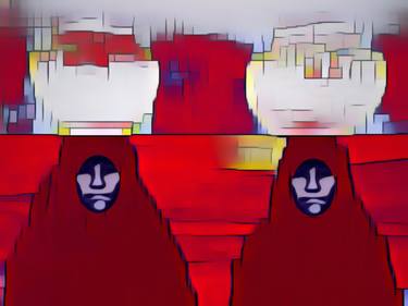 Original Abstract People Digital by Stephen Peace