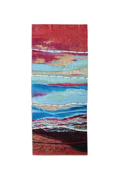 Original Abstract Seascape Mixed Media by Christina Pritula