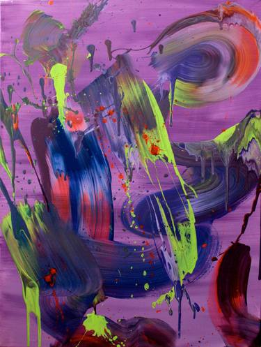 Original Abstract Expressionism Abstract Painting by Manon GuéGan