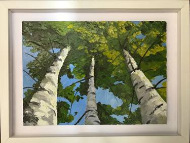 Original Impressionism Tree Paintings by Jo Charlton