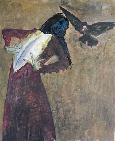Original Expressionism Women Painting by Josh Honeyman