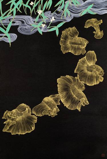 Original Abstract Classical Mythology Paintings by Hyunjung Kim