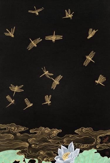 Original Art Deco Classical Mythology Paintings by Hyunjung Kim