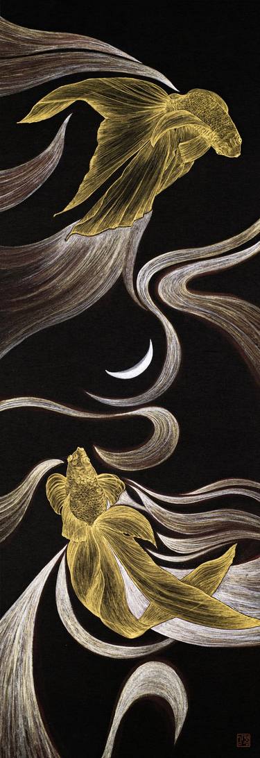 Original Art Deco Fantasy Paintings by Hyunjung Kim