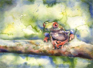 Original Expressionism Animal Painting by Ryan Fox Aws