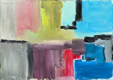 Original Abstract Expressionism Abstract Painting by Mikhail Mish Yevdakov