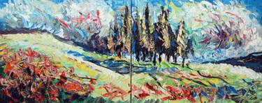 Original Abstract Expressionism Tree Paintings by Antonino Puliafico