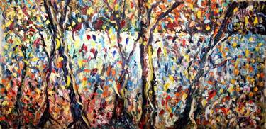Original Abstract Expressionism Tree Paintings by Antonino Puliafico