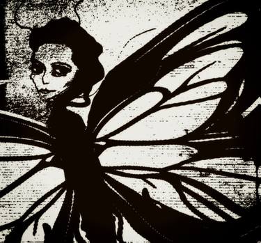 Original Art Deco Women Printmaking by Alina Suleyman