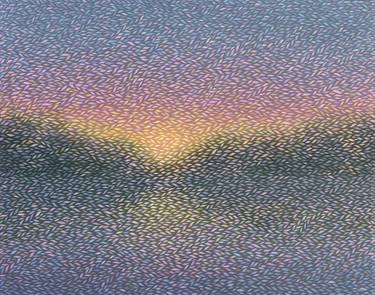 Original Color Field Painting Landscape Painting by Ivanna Kolodii