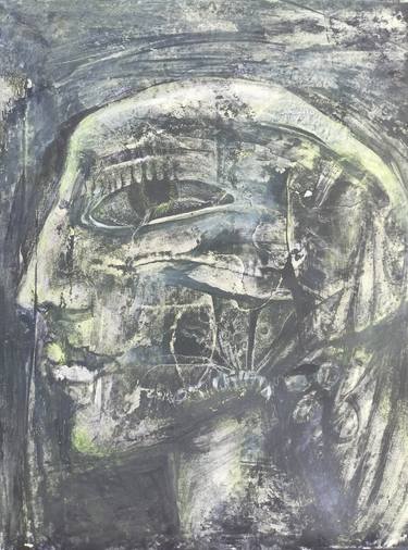 Original Abstract Women Painting by Sanjoy Rakshit