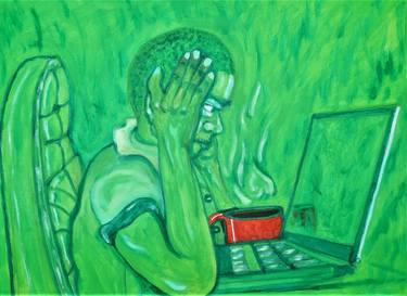 Original Abstract Expressionism Education Paintings by James Bailey