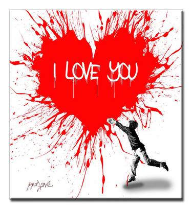 Original Pop Art Graffiti Printmaking by Dr Eight Love