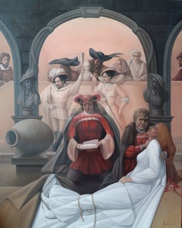 Original Surrealism Portrait Paintings by Narinart Armgallery