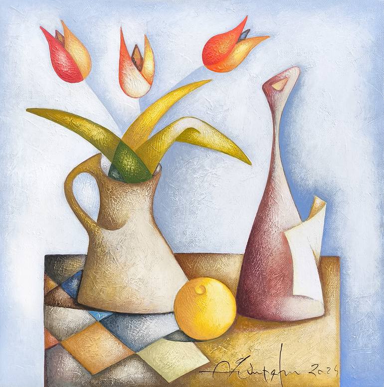 Original Modern Still Life Paintings by Narinart Armgallery