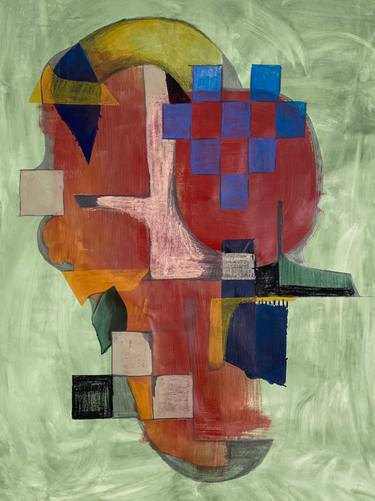 Original Abstract Expressionism Abstract Mixed Media by Maria Eugenia Ruiz