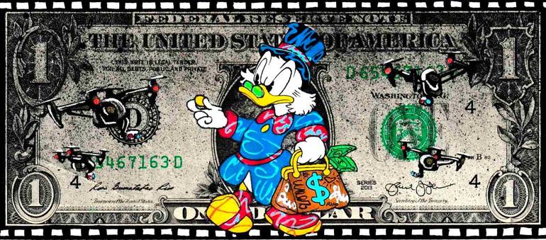Uncle Scrooge - Modern Sustenance Painting by Moabit Saga | Saatchi Art