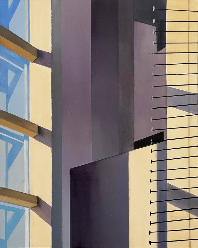 Print of Abstract Architecture Paintings by Allan Gorman