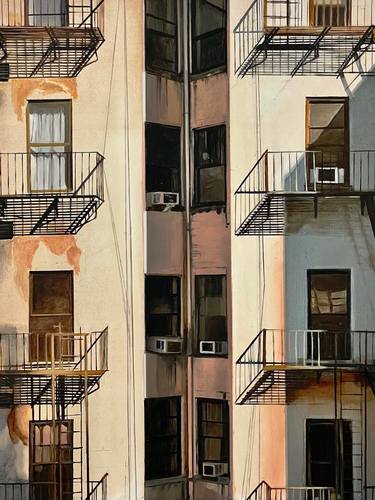 Original Photorealism Architecture Paintings by Allan Gorman