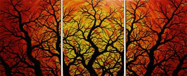 Original Figurative Tree Paintings by Jonathan Pradillon