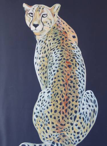 Original Figurative Animal Paintings by Nathalie Letulle
