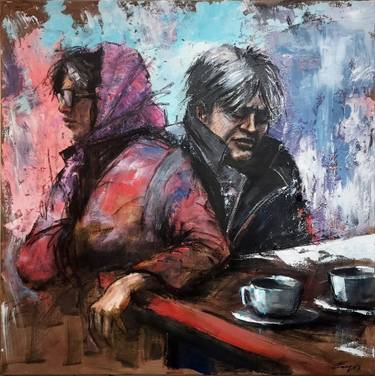 Original Expressionism People Paintings by Eugis Eidukaitis