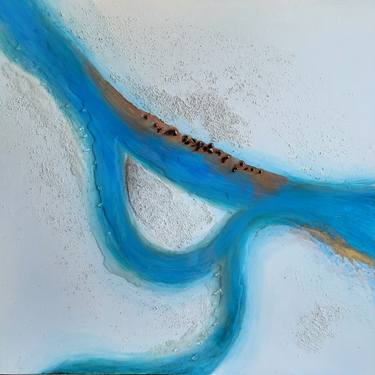 Original Abstract Expressionism Aerial Paintings by Irena Bijelic Gorenjak