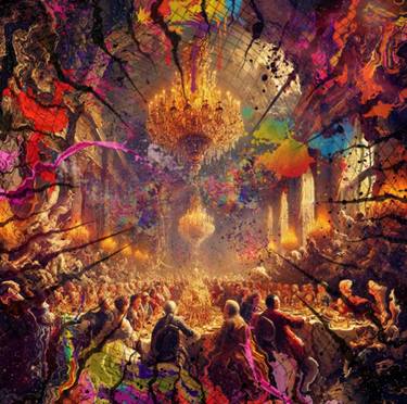 Original Surrealism Abstract Mixed Media by Mikolaj Jackiewicz