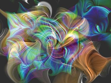 Original Contemporary Abstract Digital by Javier Diaz