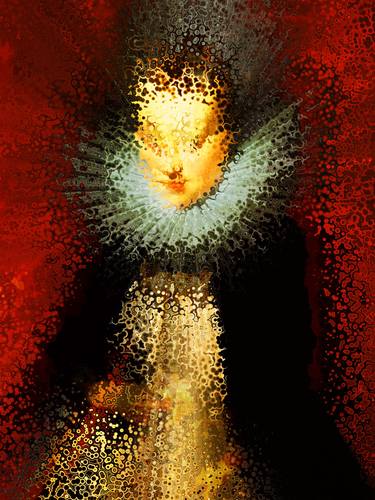 Original Abstract Portrait Digital by Javier Diaz