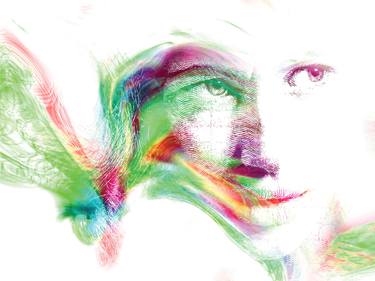 Original Abstract People Digital by Javier Diaz