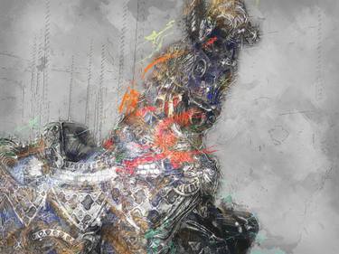 Original Illustration Horse Digital by Javier Diaz