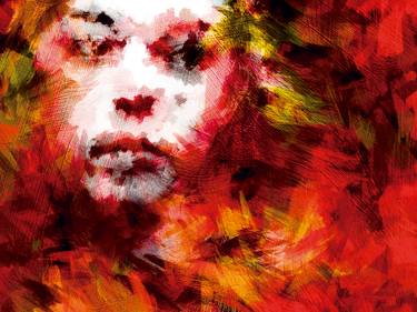 Original Abstract Portrait Digital by Javier Diaz
