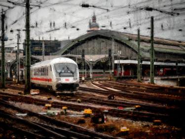 Original Figurative Train Digital by Javier Diaz