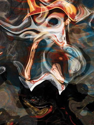 Original Abstract Portrait Digital by Javier Diaz