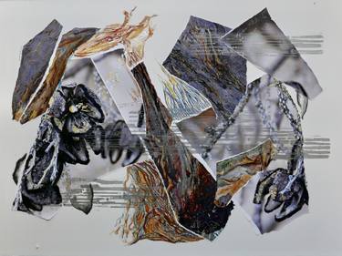 Original Photorealism Abstract Collage by Nel Ten Wolde