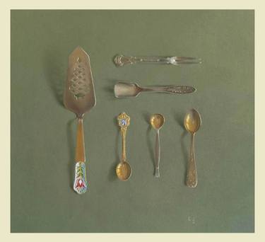 Original Realism Still Life Drawing by Natalia Qaliashvili