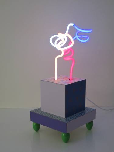 Original Abstract Light Sculpture by Jozef Van Der Horst
