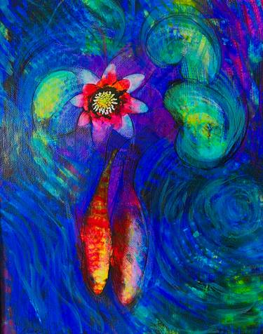 Original Abstract Expressionism Love Mixed Media by Gina Signore