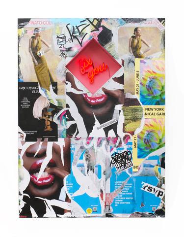 Original Pop Art Abstract Mixed Media by Joanne Handler