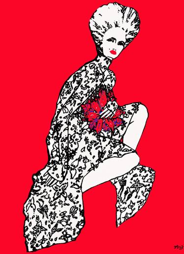 Original Digital Art Fashion Drawings by Jelena Arsic
