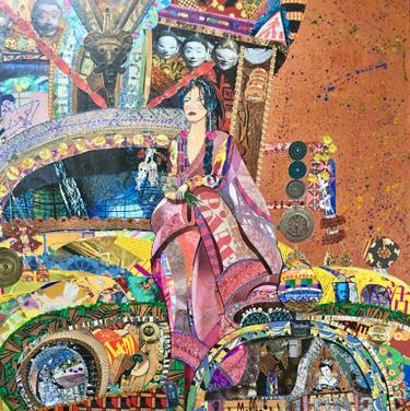 Original Figurative Women Collage by Moira Mcainsh