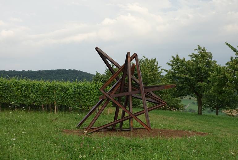 Original Conceptual Abstract Sculpture by Emanuel Straessle